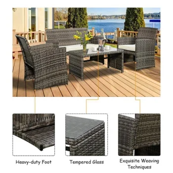 Baštenska garnitura Malaga siva 22-561903-D-1 Baštenska garnitura Malaga siva 22-561903-D-1